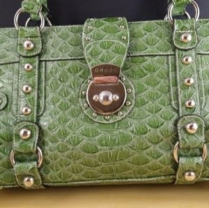 Guess Faux Croc Bag Purse Satchel